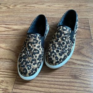Leopard Slip On Sneakers Size 11